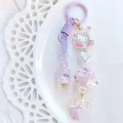 キティちゃん 白猫 ストラップ キーホルダー（4）