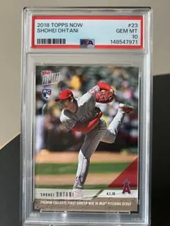 専用PSA10 大谷翔平 2018 Topps Now RC #72 メジャー初 - メルカリ