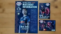 大宮アルディージャWomen 佐藤百音ポストカード マッチデープログラム5/10