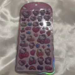 コットンパフィーシール　ハローキティ　ヒョウ柄
