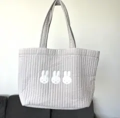 美品　西松屋 ミッフィ　イブルトートバッグ　L グレーのサムネイル