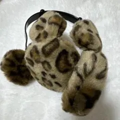 ヒョウ柄 ファー 耳あて イヤーマフ ディズニー ミッキー