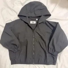 UNIQLO キッズ 120 マウンテンパーカー ブラック ジャケット ブルゾン