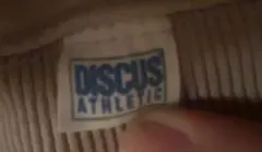 ベージュ フード付き パーカー　DISCUS ATHLETIC XL