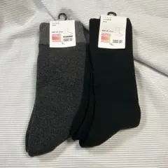 UNIQLO ヒートテック ソックス 2足セット メンズ 25-27cmのサムネイル