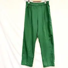 ジェイノットケイ　ストレートパンツ　カラーパン　グリーン　リラックス　M