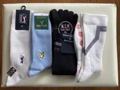 マンシング PARADISO ソックス 4足 未使用 紳士 靴下 ゴルフ