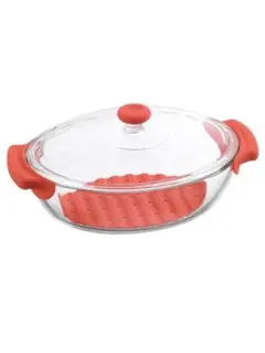 iwaki 耐熱ガラス　キャセロール　シリコンカバー付きのサムネイル