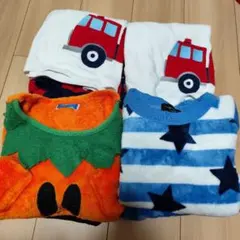 消防車デザイン パジャマセット かぼちゃ柄　120 130