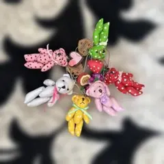 クマ型ストラップ5個セット