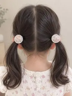 ハンドメイド子供用ヘアゴム 2個セット