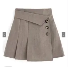 GRL Mサイズ　インパン裏地付きアシンメトリーミニスカート[tu725]