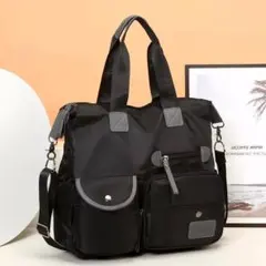 2way トートバッグ ショルダー マザーズバッグ 軽量 大容量 シンプル 収納