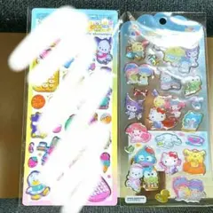 サンリオ　ドロップジェリーシール　キティ　マイメロ