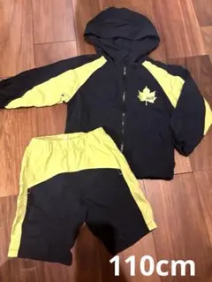 ロゴスウィンドブレーカーとショートパンツセットアップ110cm 男の子