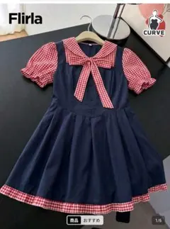shein curve 3XL ギンガムチェックワンピースのサムネイル