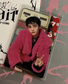 韓国　stray kids　ポップアップ　リアルタッチ　QR　ヒョンジン　トレカ