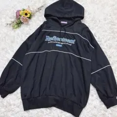 VEHEMENT【Ｍ】メンズ　フード付きパーカー　ゆったり　ゆるだぼ　ブラック