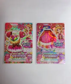 アイカツカード 大空あかり 2枚セット フラワーデザイン