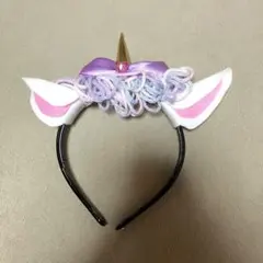 ユニコーン キッズ用 カチューシャ パステルカラー　ハンドメイド しなこちゃん
