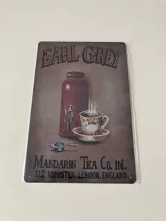 EARL GREY ブリキ看板 メタルプレート