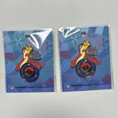 ポケモンセンターフクオカ ピンバッジ ステッカーセット - メルカリ