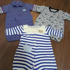 新生児　男の子　ロンパース　4セット