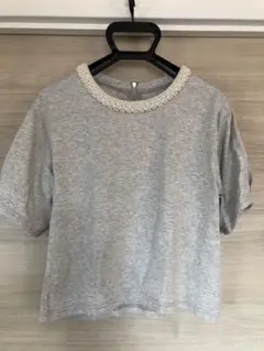 ボンメルスリー　パールモチーフカットソー