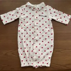 プティマイン　ハート柄ツーウェイ・ドレスオール