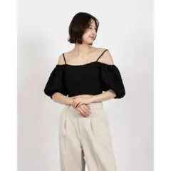 archives／2wayふくれJQオフショルTOPS （BLK）のサムネイル