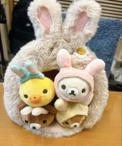 リラックマ ぬいぐるみセット ウサギ型ハウス