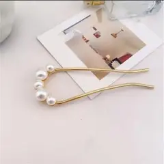 ヘアーアレンジに✨❤️夜会巻きコーム❤️パール簪 ヘアアクセサリー 仕事 OLお団子
