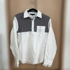 Ciao Panic Mサイズ 長袖シャツ ホワイト/グレー