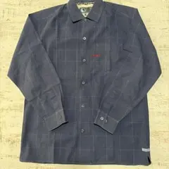 T&CSURF長袖チェックシャツネイビーサイズ表記L