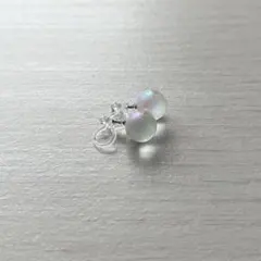 【美品】【まとめ買い歓迎】ノンホールピアス イヤリング　透明感　シャボン玉のサムネイル