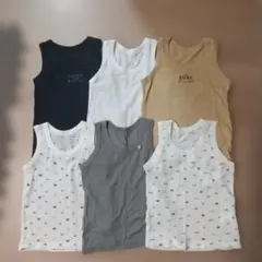 100cm メッシュ タンクトップ 肌着 6枚 セット