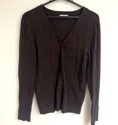 ◤GU リブニットカーディガン◢ Mサイズ