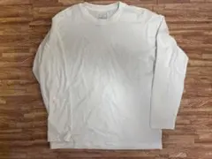 無印良品　メンズ　クルーネック長袖Ｔシャツ　Ｌサイズ　ホワイト白　ロンTのサムネイル