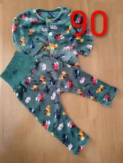 車両柄 ベビーパジャマ 90cm