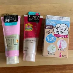 ヘアクリームと毛染め液のセット