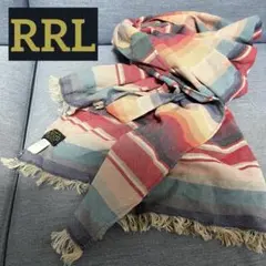 【美品】RRL コットン ボーダー ストール 希少 2026年最新】DOUBLE RL 素材：コットン メンズ ストールの人気アイテム