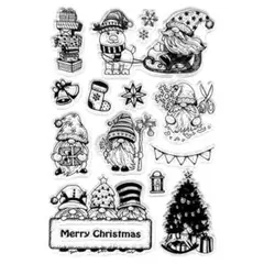 クリアスタンプ1671：ノーム（クリスマス②）《おまとめご購入で20%OFF！》