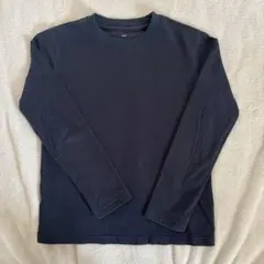 長袖Tシャツ140 黒・紺　無地　2枚セット