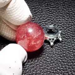 天然石 レッド アベンチュリン 水晶玉 鉱物標本 結晶 原石 パワーストーン