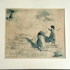 水彩画 荒木茂喜／波に戯れる海女 額装 大型 水彩画 荒木茂喜／波に戯れる海女 額装 大型 - メルカリ