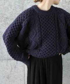 値下！SELECTMOCA by son ヴィンテージライクケーブルニット