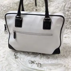 MAXIMA 2WAYハンド・ショルダーバッグ2way イタリア製 シボ革A4可 