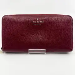 kate spade ケイトスペード 長財布 ラウンドジップ レッド 赤