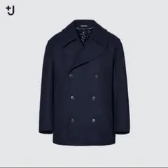 +j ウールブレンドオーバーサイズピーコート Sサイズ