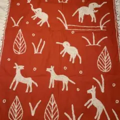 未使用　タグ付き　アバハウス　マルチクロス　コットン　オレンジ　collex